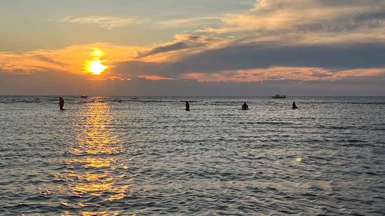 Three young people drifted far from the beach on the sandy shores of Kalajoki on Friday 25 July.