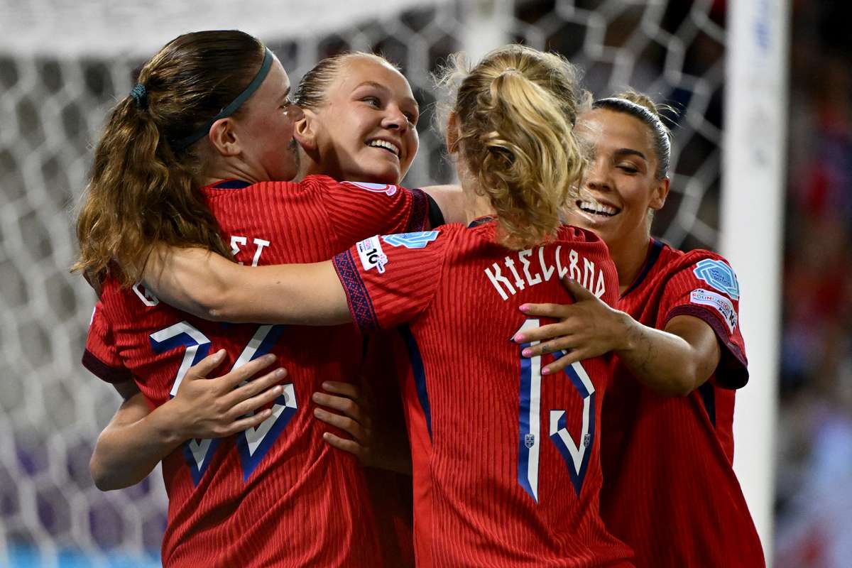 Norway beat Iceland 4-3 to finish top of Group A at EURO 2025