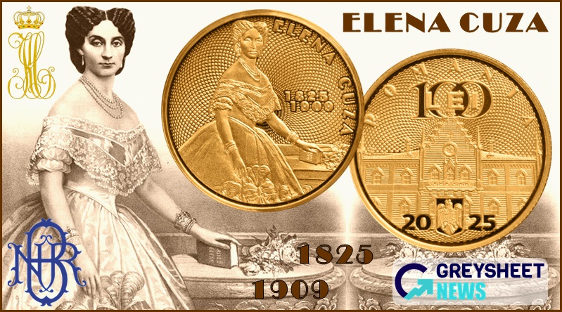 enlarged image for Romania. New Gold Proof Coins Released in Honour of First Consort Elena Cuza