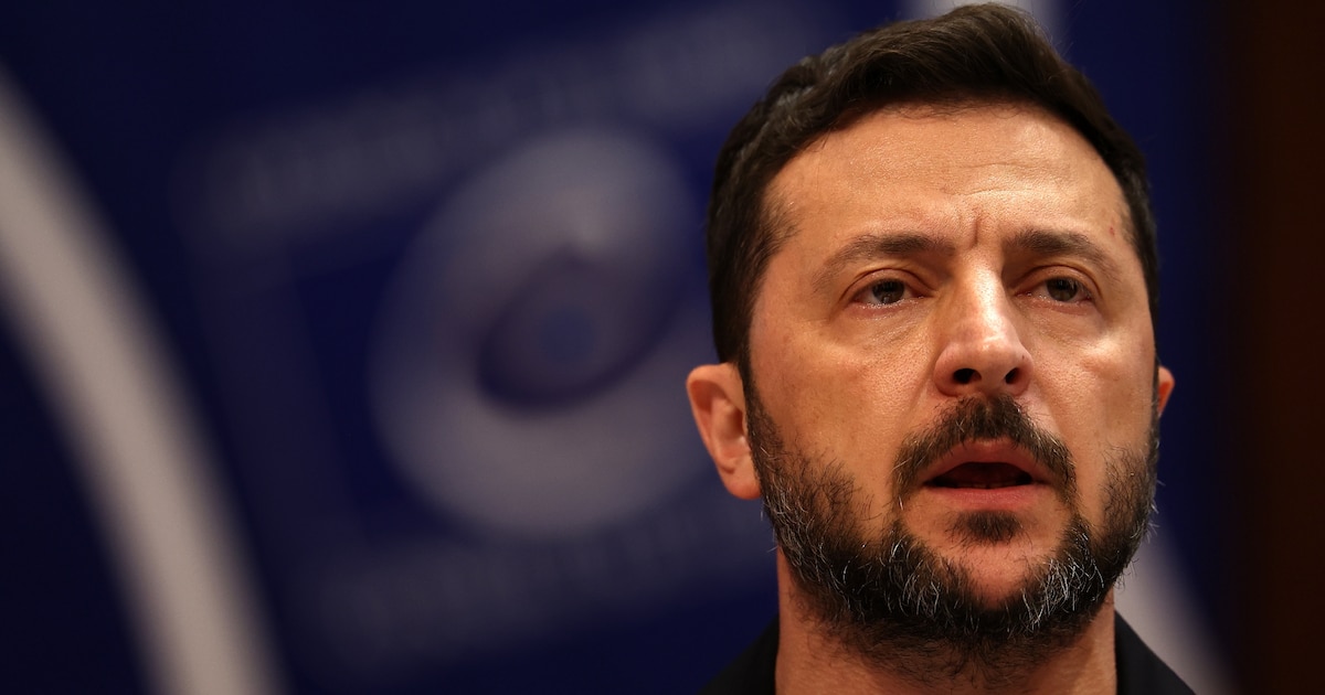 Le président ukrainien Volodymyr Zelensky au Conseil de l'Europe à Strasbourg le 25 juin 2025