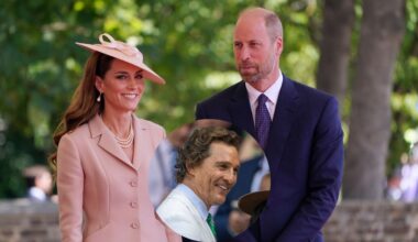 Matthew McConaughey prompts swoons with sweet gesture toward Prince William and Kate Middleton