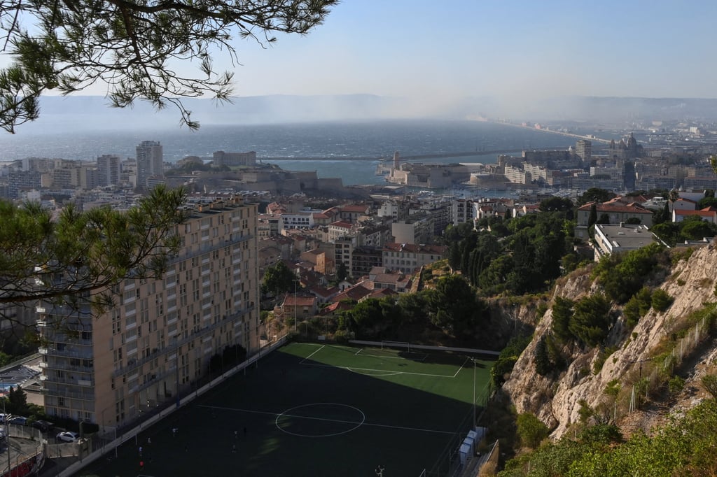 Smoke rising over Marseille. Photo: Reuters
