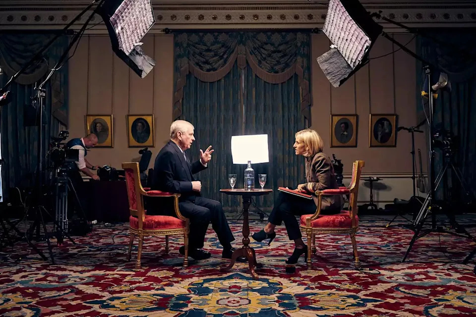 Prince Andrew and Emily Maitlis on 