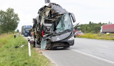 Politsei algatas Sauel toimunud bussiõnnetuse uurimiseks väärteomenetluse