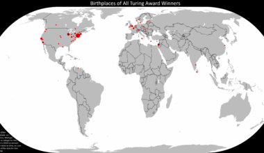 Birthplaces of All Turing Award Winners (basically the Nobel Prize of computer science) [OC]