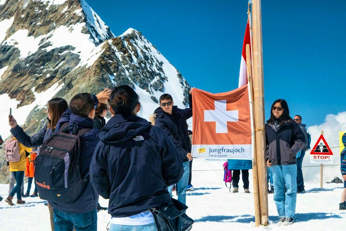 Le Jungfraujoch est aussi une destination très prisée des touristes étrangers.