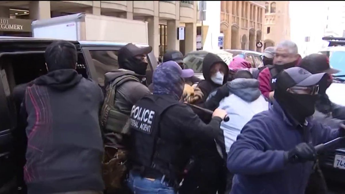 Violent clash outside San Francisco immigration court – NBC Bay Area