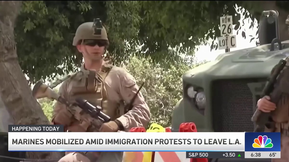 Marines mobilized amid immigration protests to leave LA – NBC Los Angeles