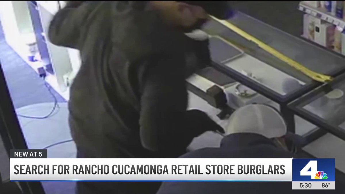 Watch criminals burglarizing a Rancho Cucamonga small business – NBC Los Angeles