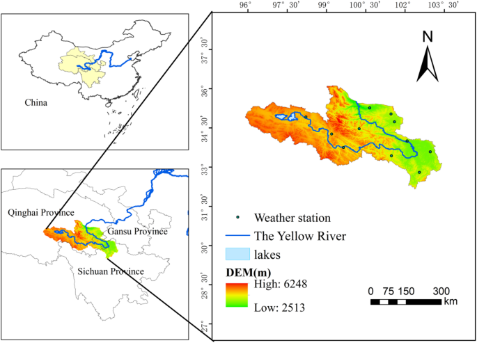 Analysis of vegetation coverage changes and driving forces in the source region of the yellow river