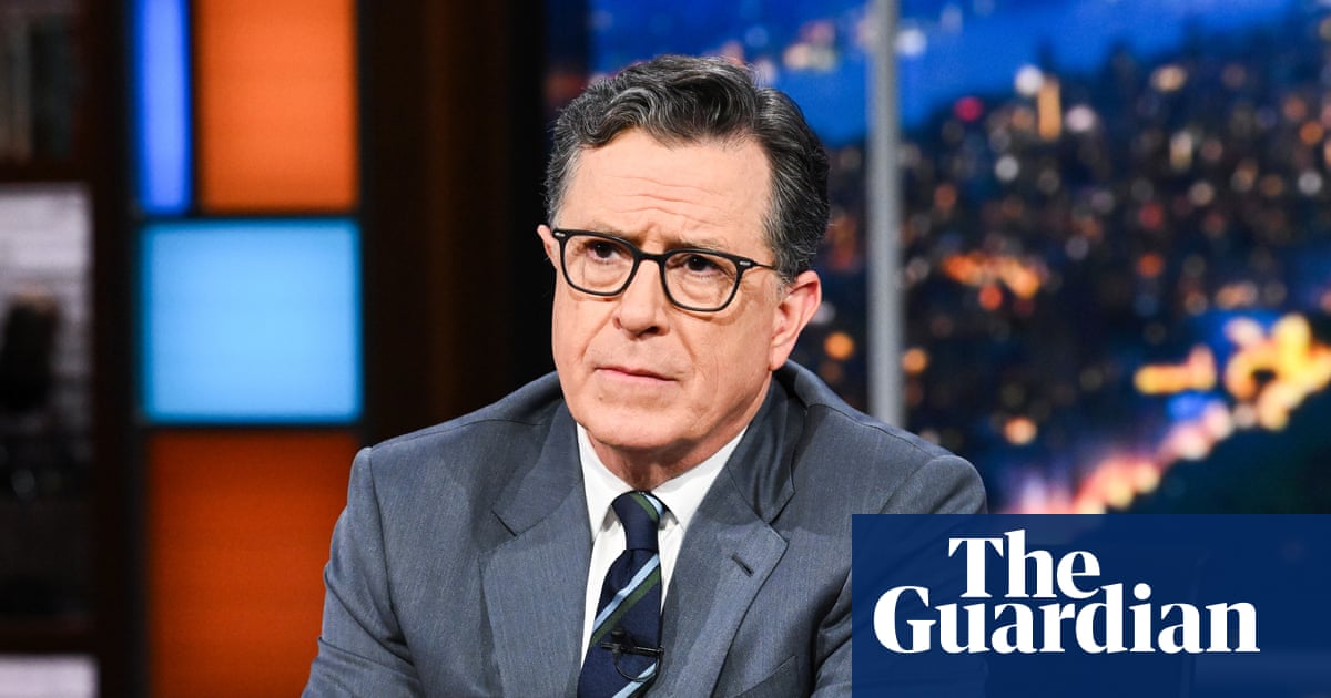 Stephen Colbert declares ‘gloves are off’ as cancelled Late Show host takes aim at Trump | Stephen Colbert