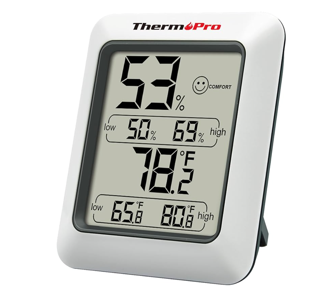 ThermoPro TP50 Digital Hygrometer Indoor Thermometer. (Image via Amazon Canada)