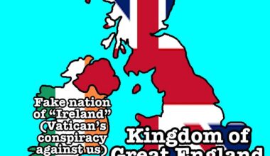 Map of the British isles if the English had a Serbian mentality (only Balkans will understand)