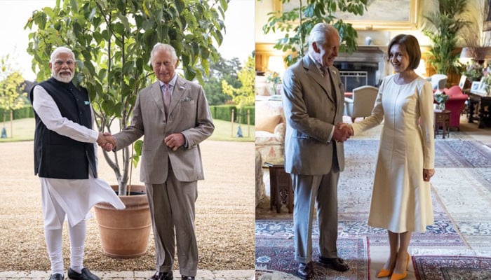 King Charles hosts President of Moldova, Indian Prime Minister in Sandringham