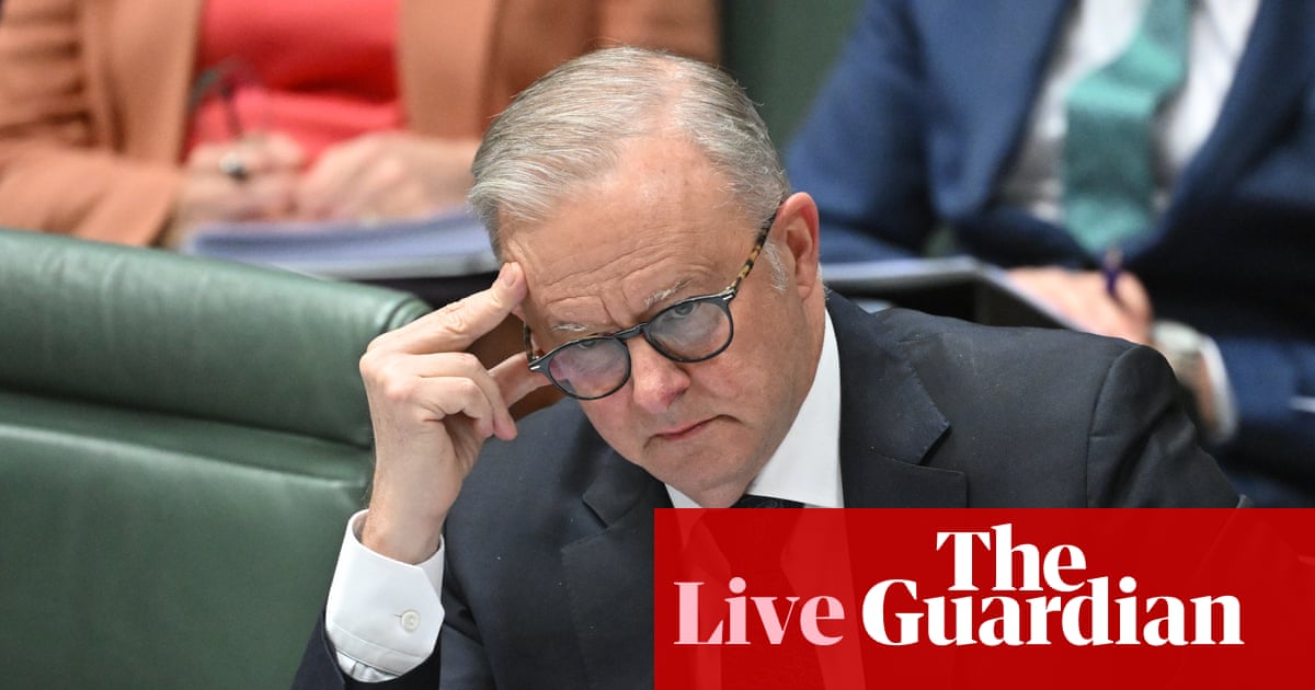 Australia news live: PM says Israel had breached international law by stopping food delivery in Gaza | Australian politics