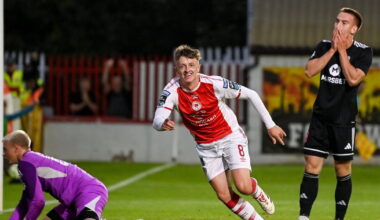 Forrester dramatic late winner gives St Pat's the advantage going into second leg in Estonia