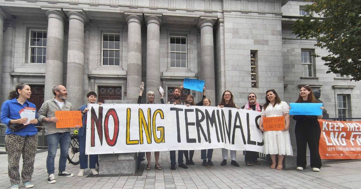 Concerns voiced over liquefied natural gas (LNG) terminals at Cork protest