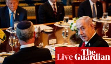 JD Vance and House speaker to meet Netanyahu after Israeli PM said he would nominate Trump for peace prize – US politics live | Trump administration