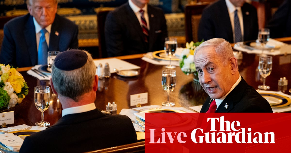 JD Vance and House speaker to meet Netanyahu after Israeli PM said he would nominate Trump for peace prize – US politics live | Trump administration