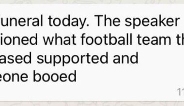 Most respectful English funeral