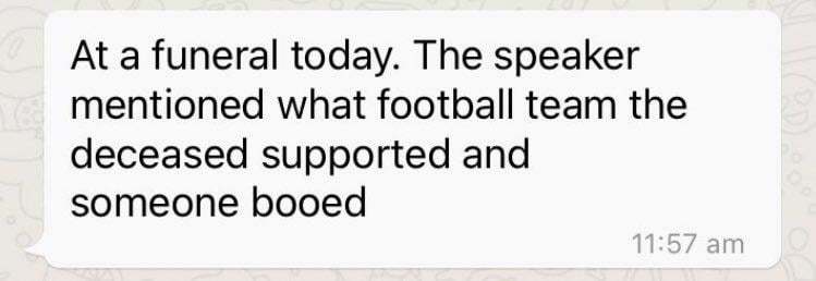 Most respectful English funeral
