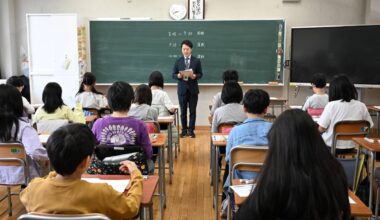 Students in Japan struggle with Japanese language and math sections on national exam
