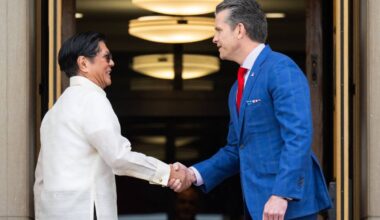 Philippine president and top U.S. officials vow to ramp up deterrence