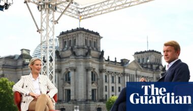 Anti-AfD protesters interrupt Alice Weidel interview live on German TV | Germany
