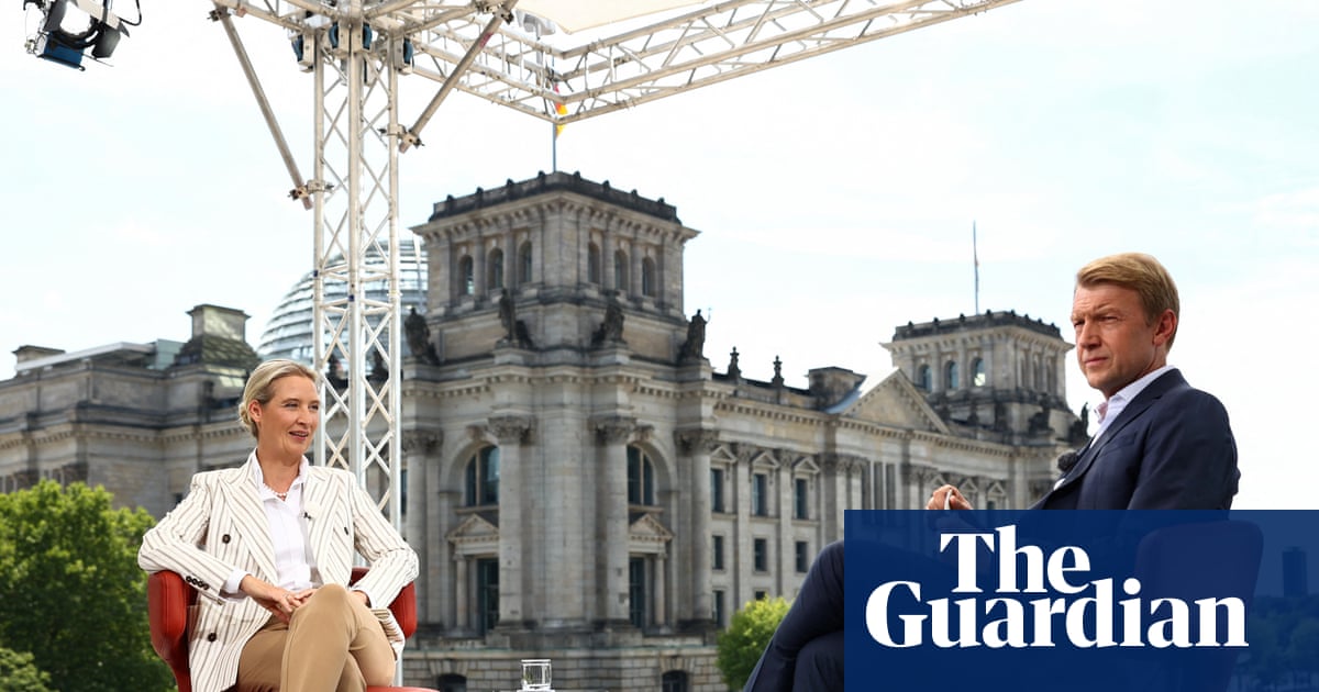 Anti-AfD protesters interrupt Alice Weidel interview live on German TV | Germany