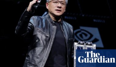 Nvidia becomes first company to reach $4tn in market value | Technology