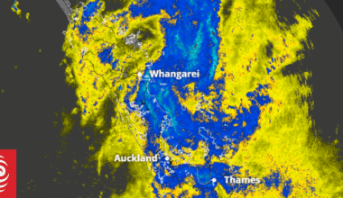 Weather live: Severe thunderstorm watch for top of North Island, heavy rain expected into Wednesday