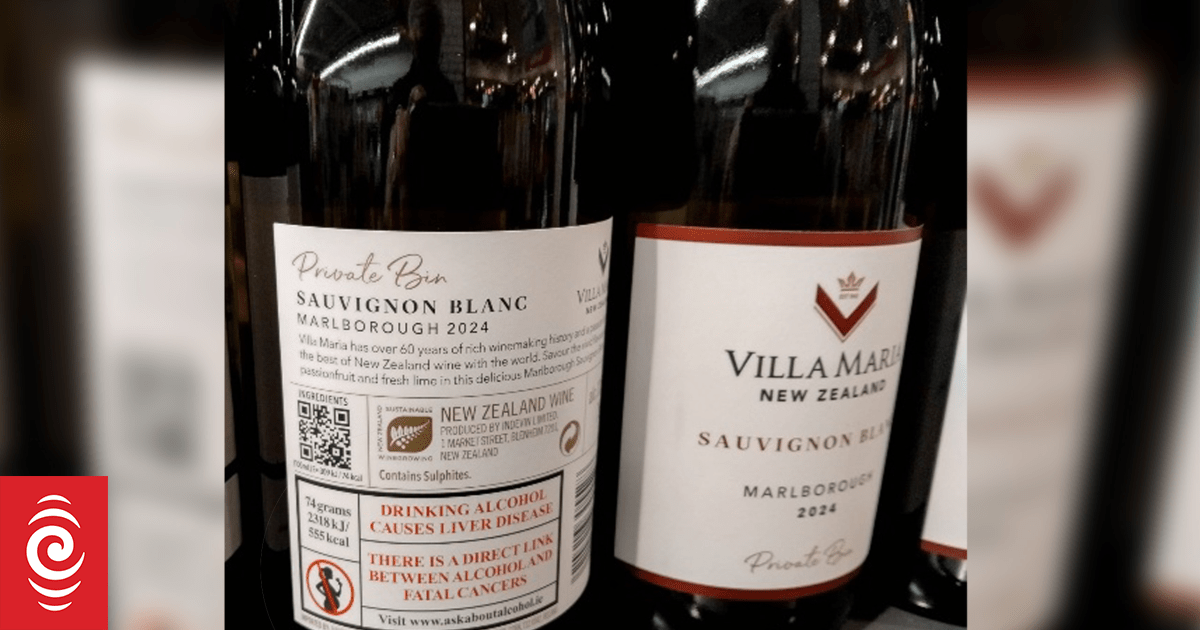Villa Maria adds fatal cancer warning label on bottles sold in Ireland