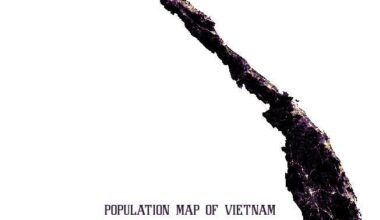 [OC] Population distribution of Vietnam