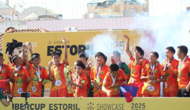 Lao Youth Football Team Goes Undefeated, Winning Trophy in Portugal
