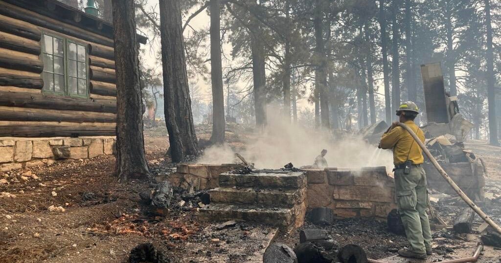 Historic Grand Canyon Lodge destroyed by expanding fire as Canadian wildfires smoke blankets U.S. Midwest