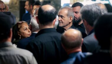 Pezeshkian visits families displaced by Israeli attacks, vows continued support