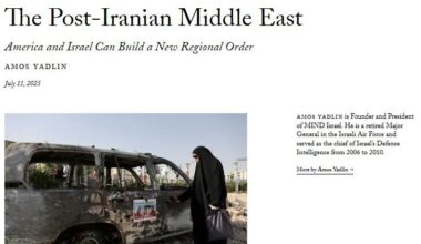 The 'post-Iranian Middle East' proposed by Israel 