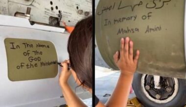'How many Iranian women did you kill with those bombs?'