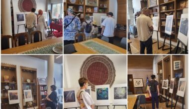 Exhibition of martyr artist Mansoureh Alikhani’s artworks showcased in Sarajevo