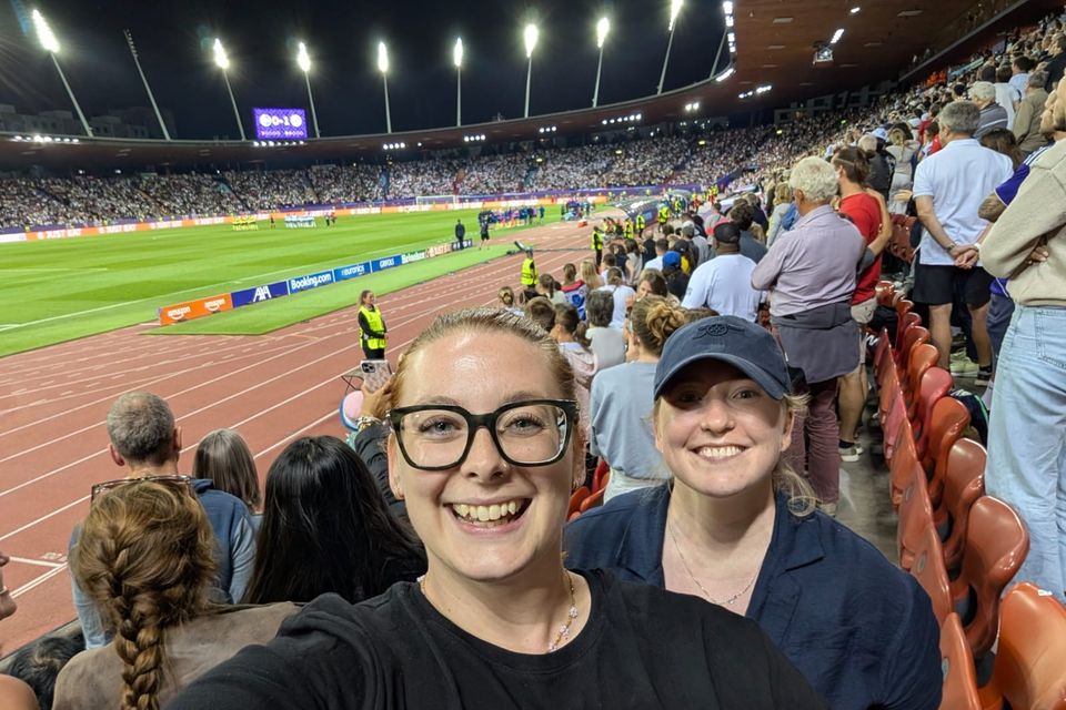 Friends Jen Eiffe and Meghan Witter-Nolan have travelled to the tournament.