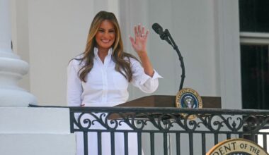Melania Trump stuns in timeless American style at 2025 White House 4th of July celebration