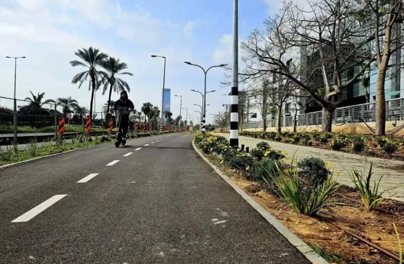 The bicycle path between Herzliya and Tel Aviv (credit: HERZLIYA MUNICIPALITY, official site)