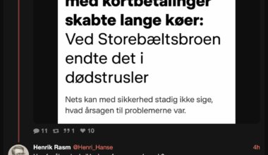 Benny Engelbrecht (S) mener at det er billisternes egen skyld at de hold 3 timer i kø på storebæltsbroen fordi de ikke ville åbne bommene for alle.