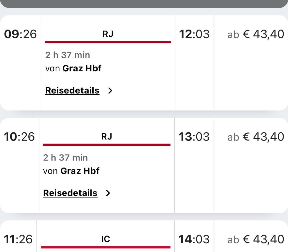 86,80€ für einen Day trip in die Hauptstadt.. Dann verpeste ich halt die Luft mit dem Auto.