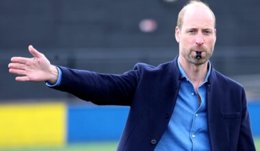 William gets ball rolling to help Mousehole AFC replace pot-hole ridden road