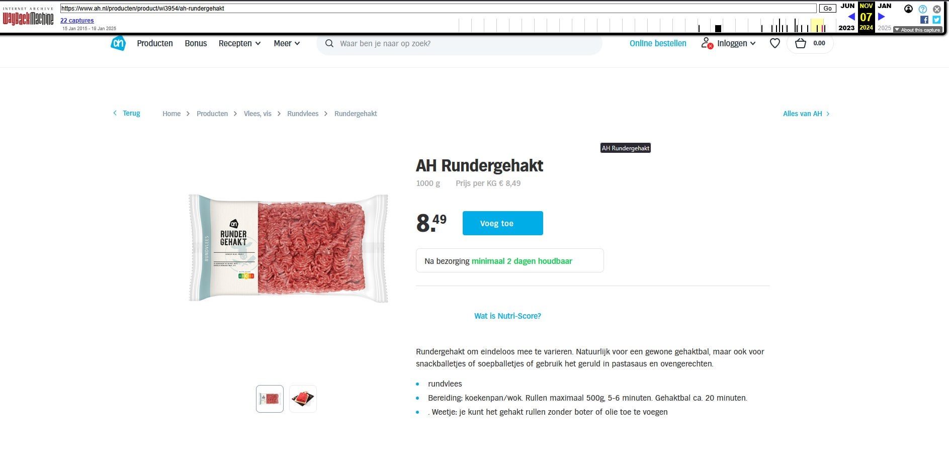 De prijs van gehakt is omhooggeschoten bij de Albert Heijn, weet iemand waarom?
