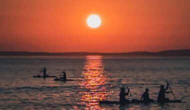 Sunset over Rest Bay yesterday