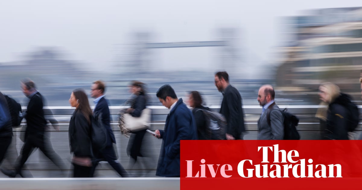 UK payrolls down by 178,000 over last year; Bundesbank chief defends central bank independence after Trump’s attacks on Powell – as it happened | Business