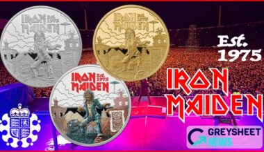 enlarged image for United Kingdom. New Gold and Silver Coins in Popular Music Legends Series Features Iconic Iron Maiden
