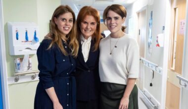 Pictures show Beatrice and Eugenie team up with Sarah Ferguson for engagement | Royal | News